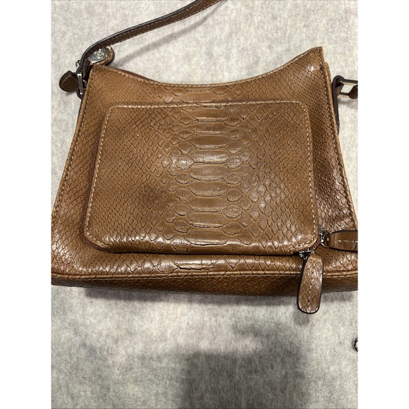 LIZ‎ CLAIBORNE Handbag Crossbody Purse Small Brown Long Strap - Picture 8 of 11